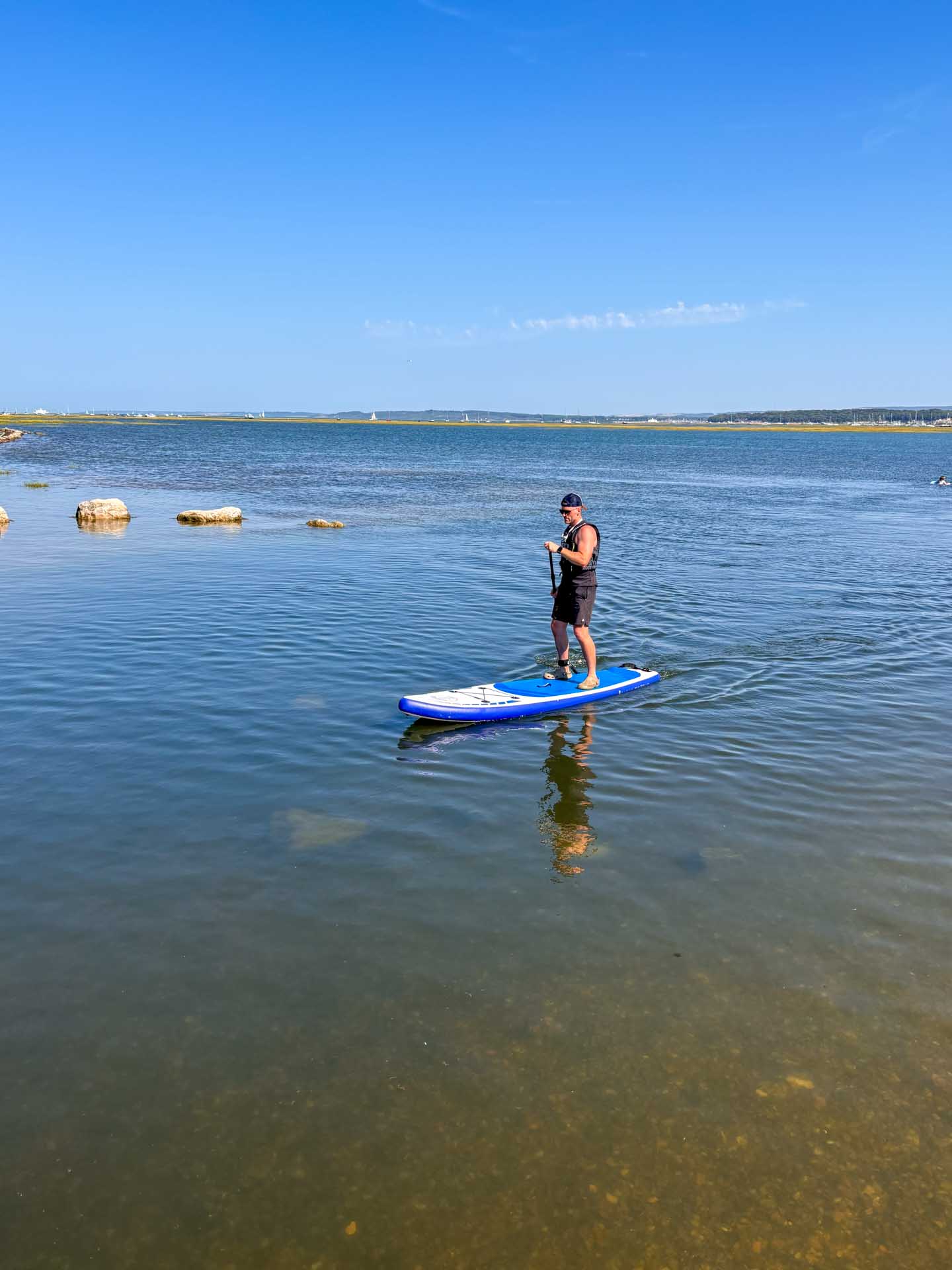 Paddleboarding at Keyhaven, Hurst, Milford on Sea